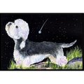 Micasa 18 x 27 in. Starry Night Dandie Dinmont Terrier Indoor & Outdoor Doormat MI220854